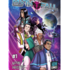 MythFall Issue #1 standard cover by Allie Preswick featuring an ensemble illustration of the characters from Issue #1 over the background of a star field.
